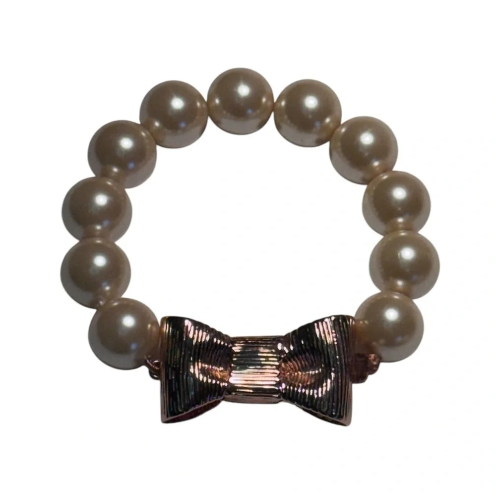 Kate Spade ♠️ All Wrapped Up In Pearls Large Bracelet - Picture 13 of 15